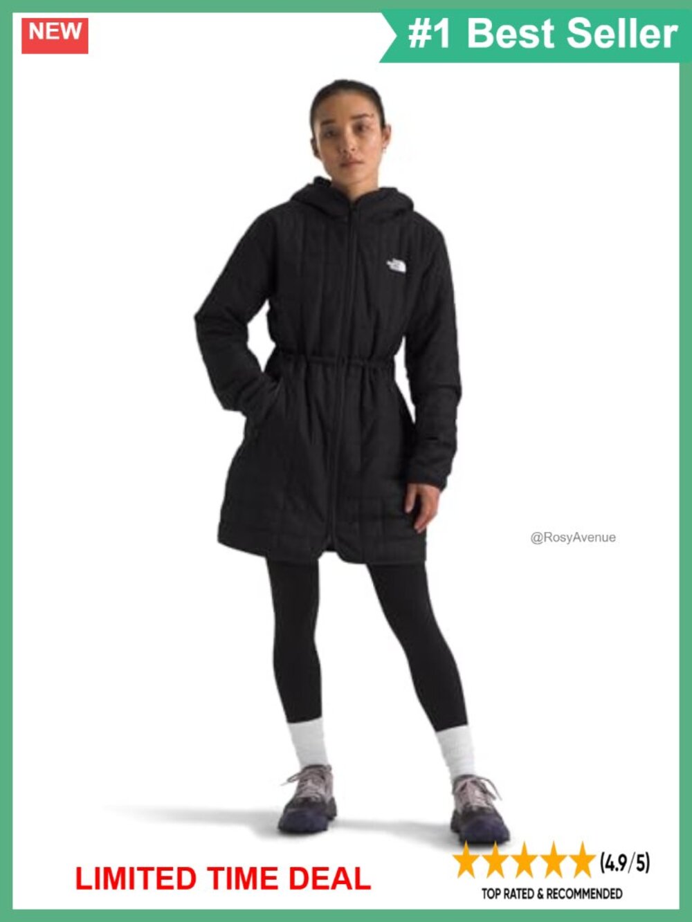 Women's Junction Insulated Parka Water Repellent Winter Jacket Zip Pockets